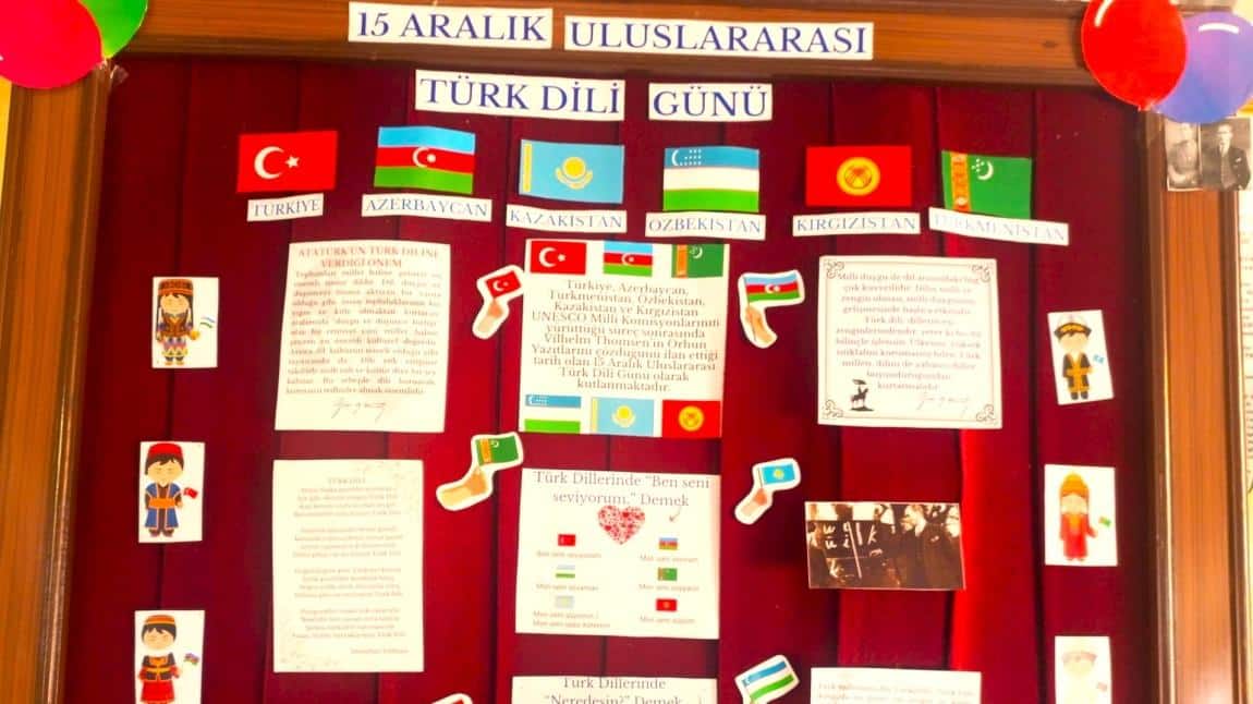 15 ARALIK ULUSLARARASI TÜRK DİLİ GÜNÜ