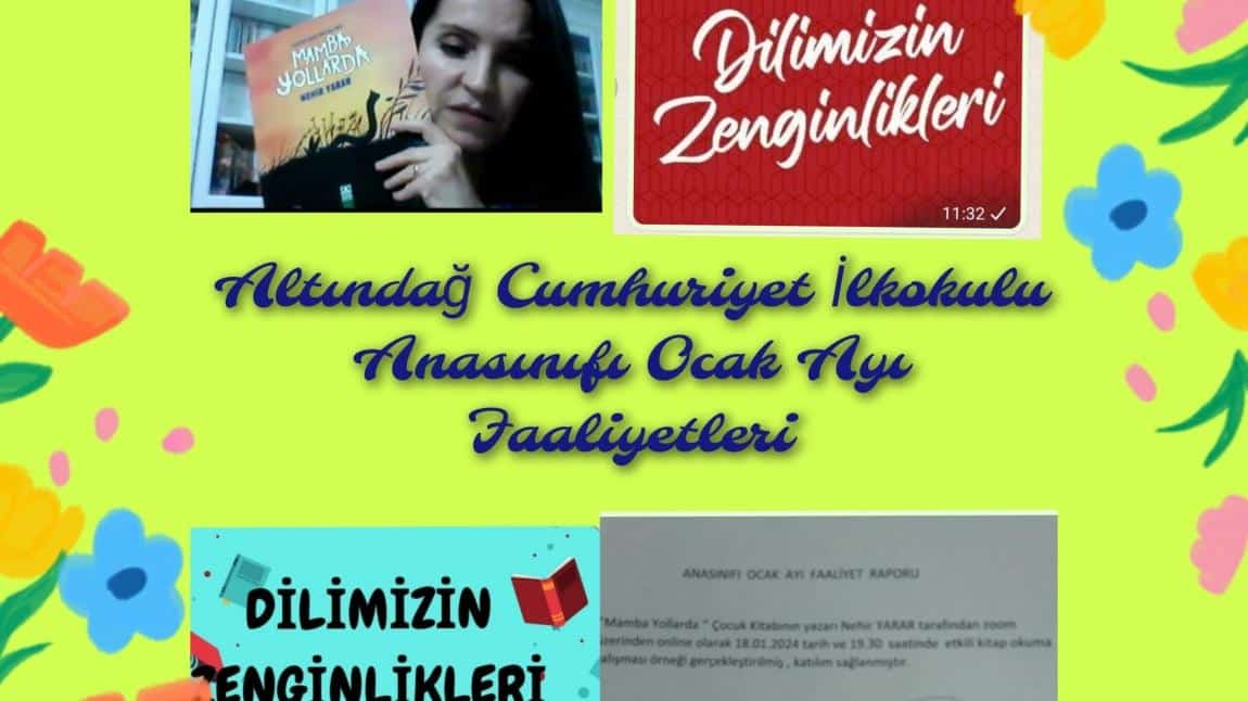 ANASINIFI DİLİMİZİN ZENGİNLİKLERİ (OCAK AYI FAALİYETLERİ )